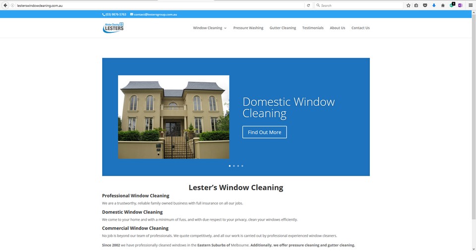 lesters-window-cleaning-website